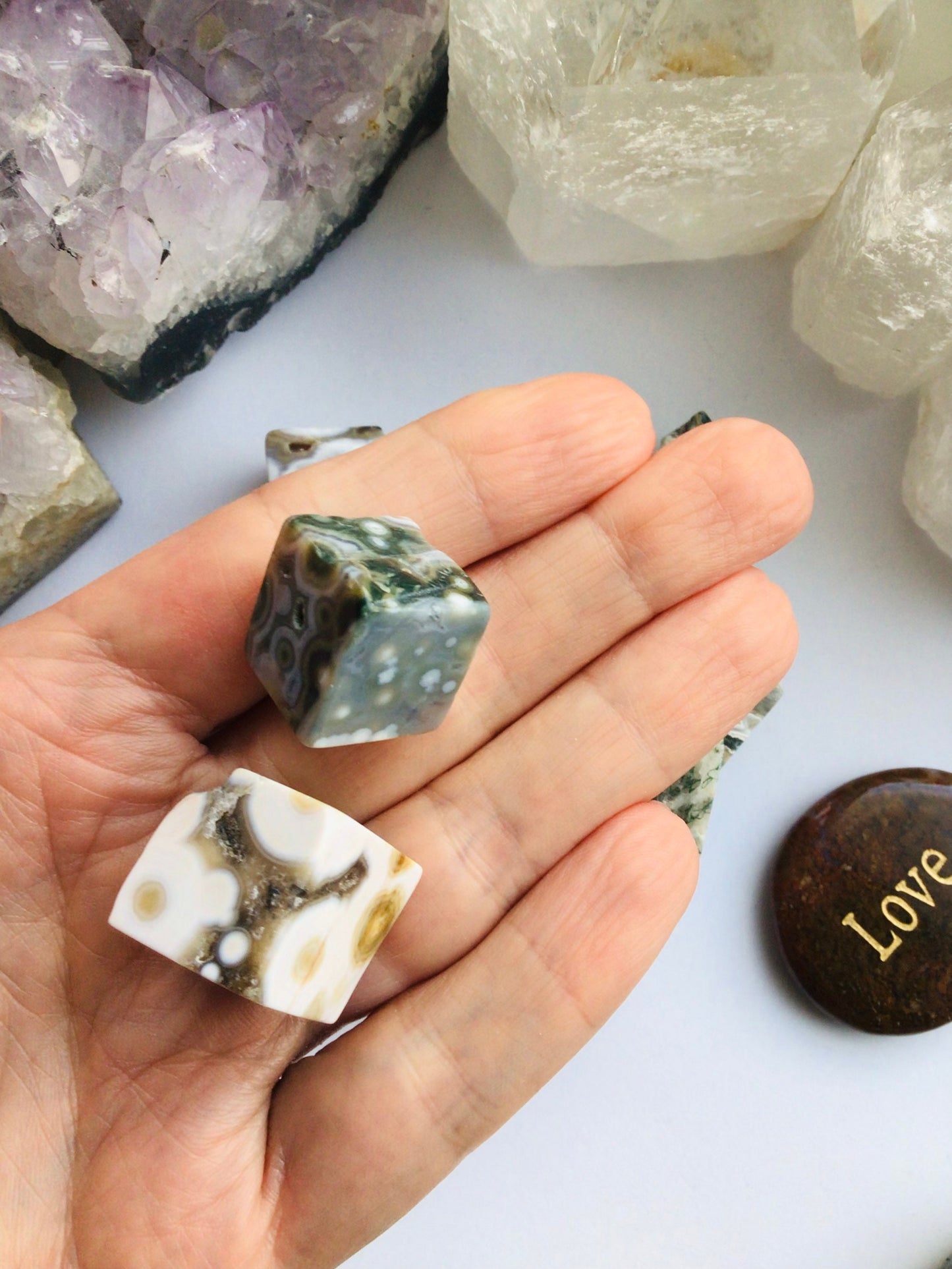 Ocean Jasper Crystal Cube