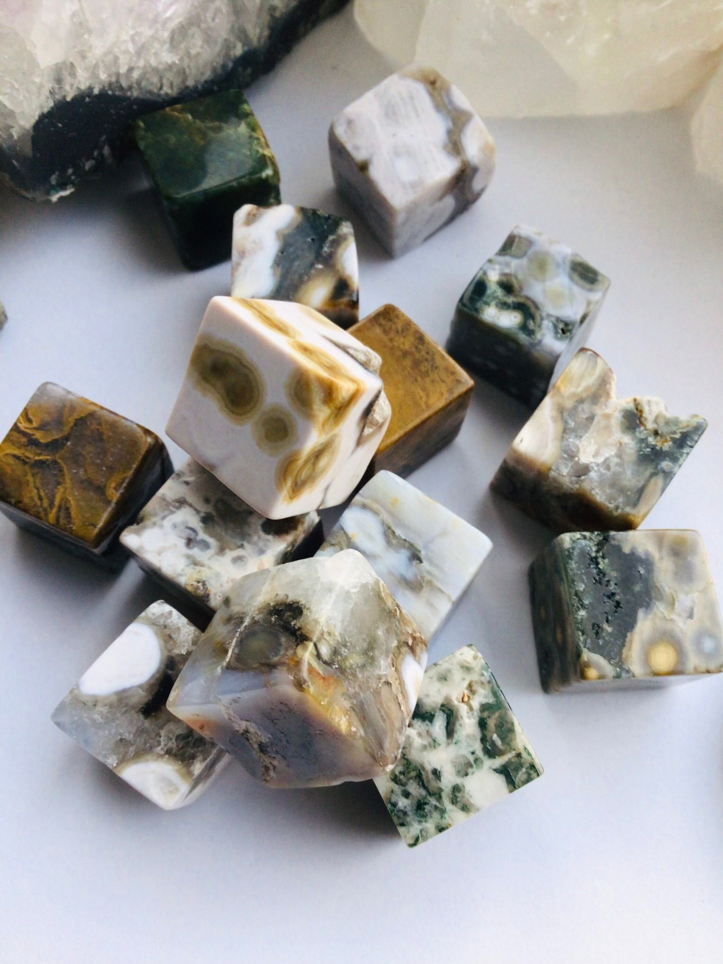 Ocean Jasper Crystal Cube