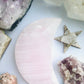 Mangano Pink Calcite Crystal Moon - Pink Mangano Calcite Moon