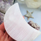Mangano Pink Calcite Crystal Moon - Pink Mangano Calcite Moon