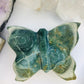 Ocean Jasper Butterfly Crystal XL Hand Carved - Rare Ocean Jasper Crystal Butterfly