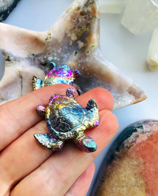 Bismuth Crystal Turtle Rainbow Bismuth Lucky Turtle