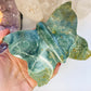 Ocean Jasper Butterfly Crystal XL Hand Carved - Rare Ocean Jasper Crystal Butterfly