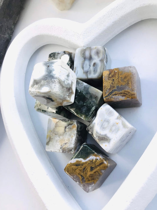 Ocean Jasper Crystal Cube