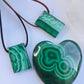 Malachite Necklace -Malachite Crystal Pendant