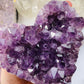 Amethyst Crystal Heart Polished Grade A -Large Amethyst Druzy Heart - Home Decor