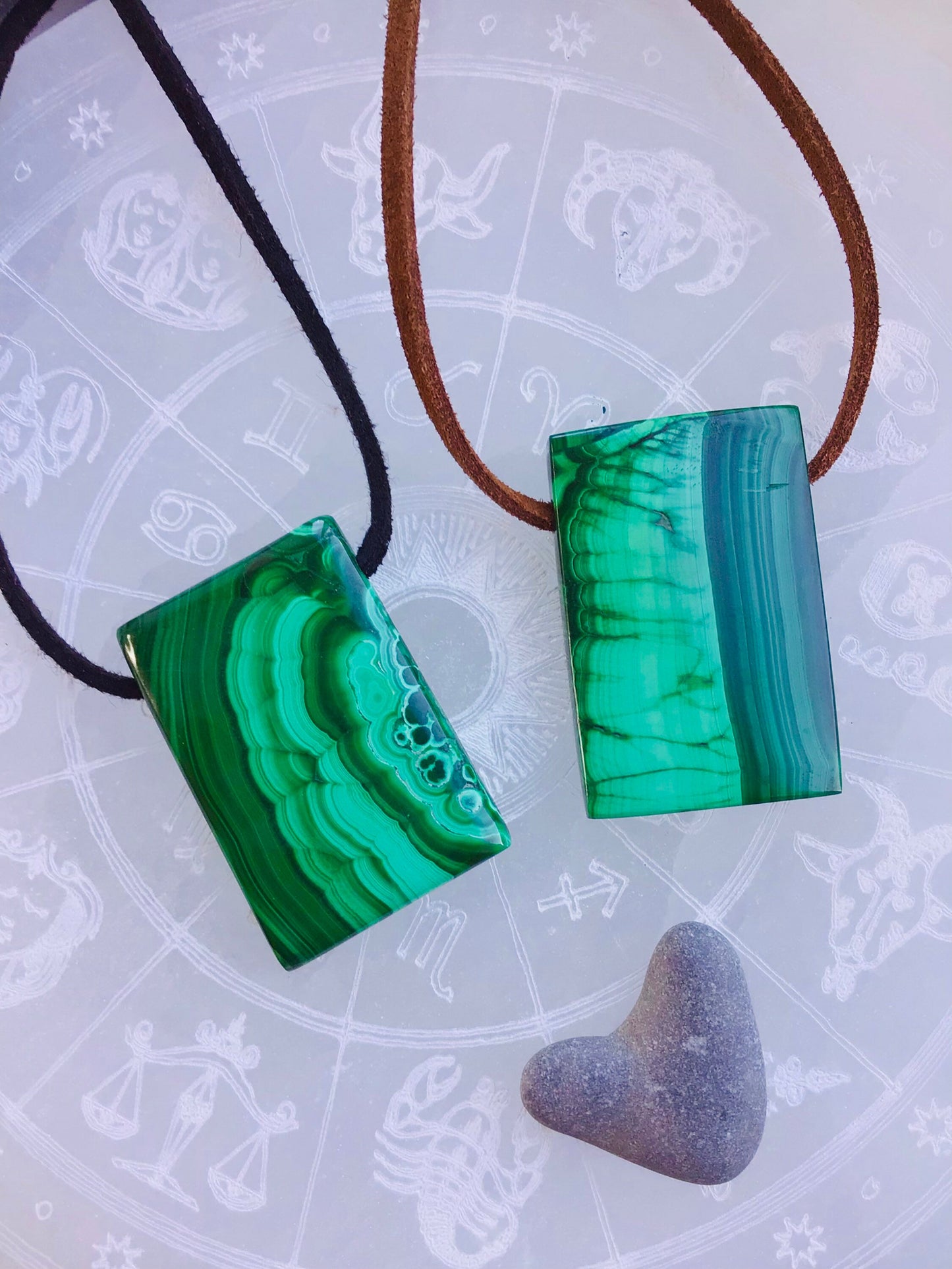 Malachite Necklace -Malachite Crystal Pendant