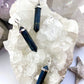 Blue Tigers Eye Crystal Pendant Point Solid Silver 925