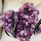 Amethyst Crystal Heart Polished Grade A -Large Amethyst Druzy Heart - Home Decor