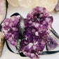 Amethyst Crystal Heart Polished Grade A -Large Amethyst Druzy Heart - Home Decor