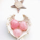 Rose Quartz Heart Crystal & Angel Wings Dish -Carved Crystal Heart - Rose Quartz Heart-Crystals for Love - Angel Wings Trinket Dish - Love
