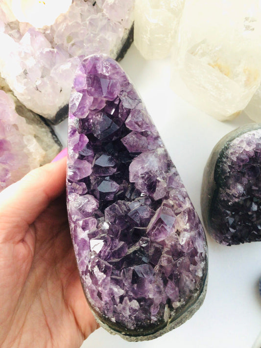 Amethyst Crystal Druzy Geode