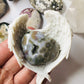Ocean Jasper Crystal Heart Hand Carved Rare - Ocean Jasper Puff  Heart