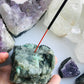 Emerald Crystal Incense Holder