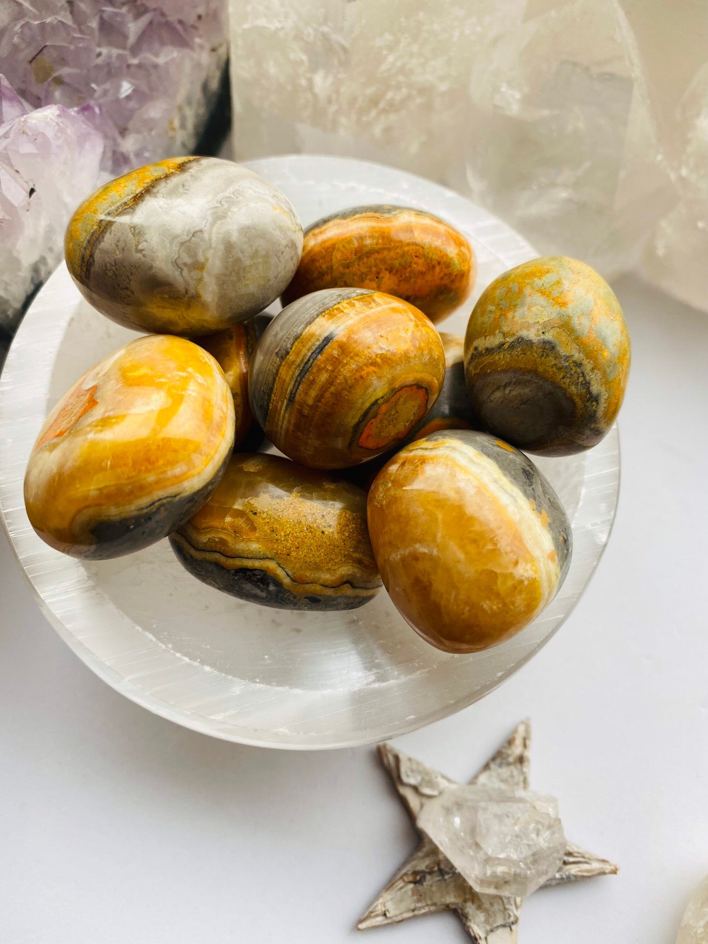 Bumblebee Jasper Crystal Tumblestone