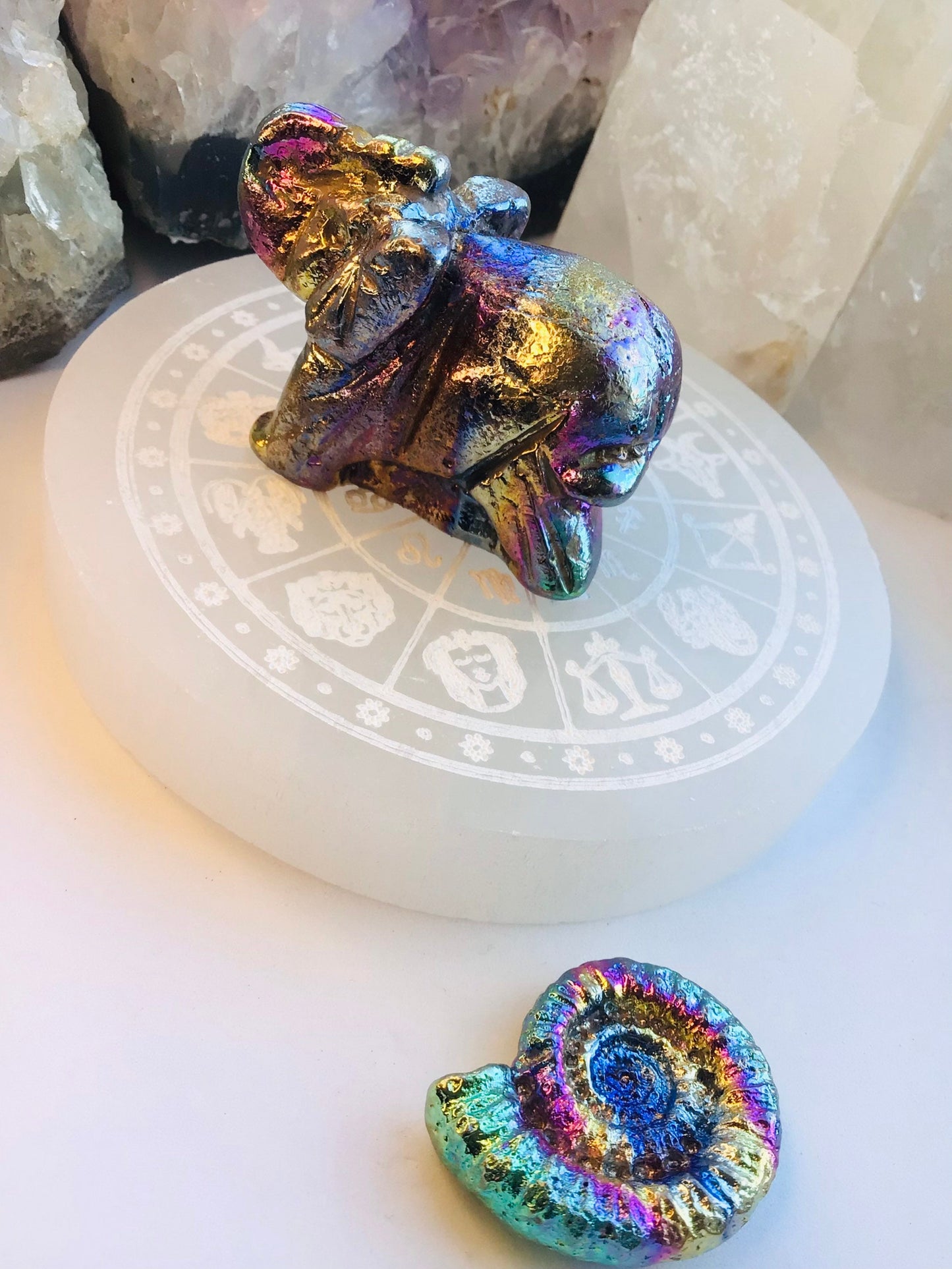 Bismuth Elephant Crystal- Lucky Crystal Elephant - Bismuth crystal