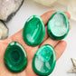 Malachite Worry Stone - Crystal Malachite Stress Anxiety Relief Stone