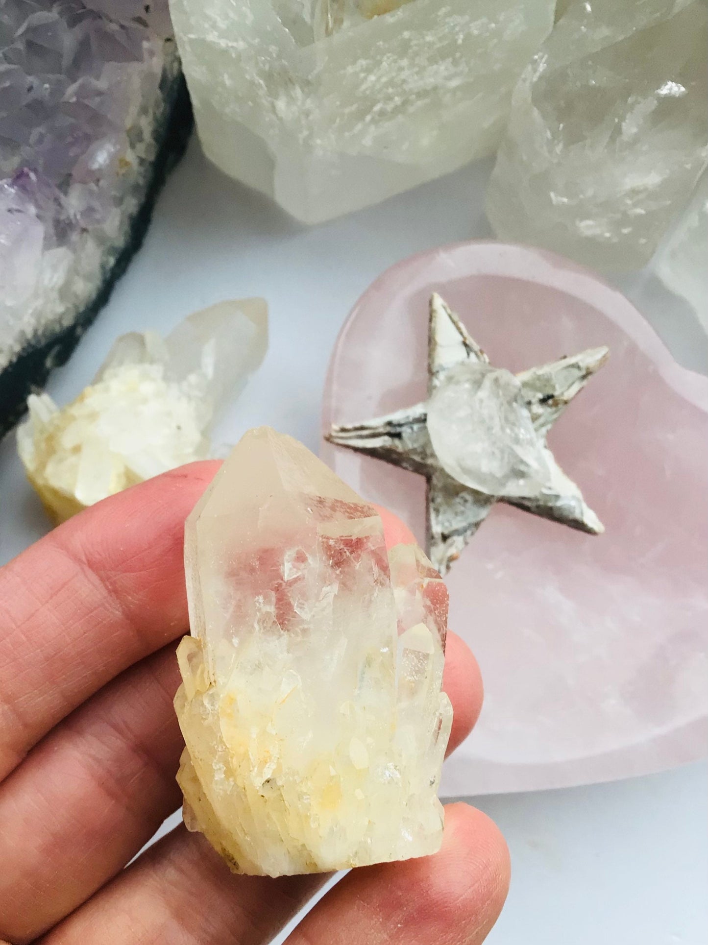 Pineapple Quartz Crystal- Kundalini Quartz Crystal