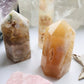 Flower Agate Tower Crystal Point - New Beginnings- Joy