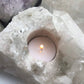 Clear Quartz Tea Light Crystal Holder