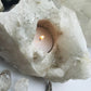 Clear Quartz Tea Light Crystal Holder