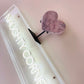 Pink Amethyst Heart on Stand- Pink Amethyst Druzy Heart