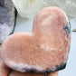 Pink Amethyst Crystal Heart On Stand - Rare Pink Amethyst Crystal
