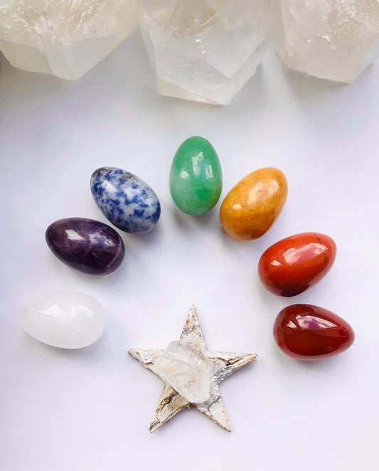 Chakra Crystal Sets - Seven Chakra Crystal Eggs Set