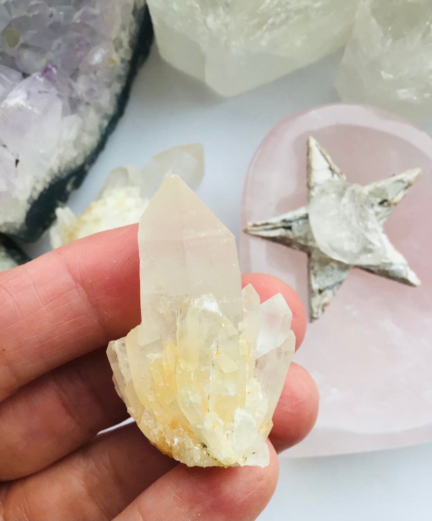 Pineapple Quartz Crystal- Kundalini Quartz Crystal