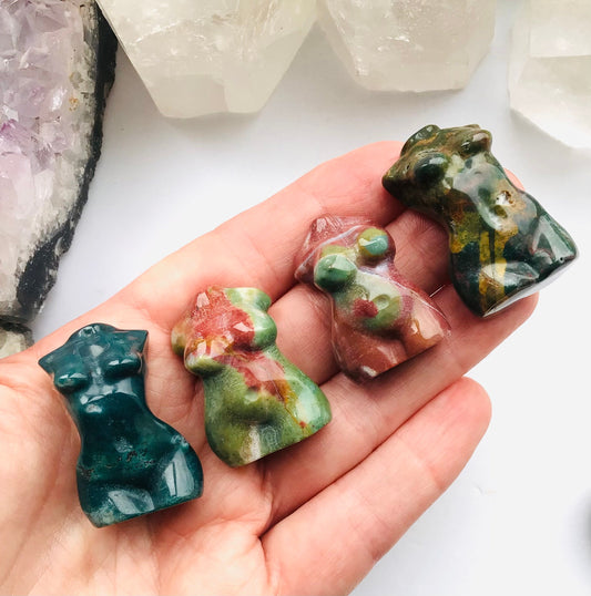 Ocean Jasper Crystal Goddess
