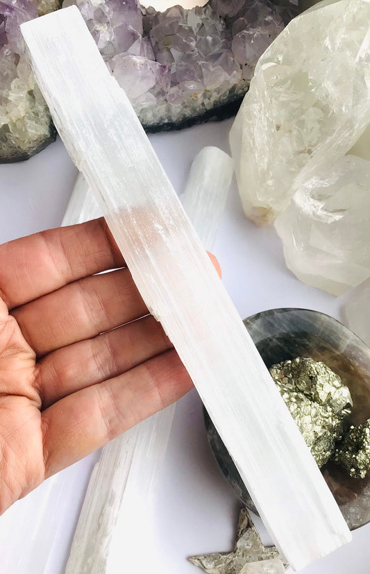 Natural Selenite Crystal Stick