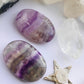 Rainbow Fluorite Crystal Palm Stone- Calm & Focus Crystal - Fluorite Crystal