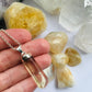 Natural Citrine Pendant on Chain all solid Silver