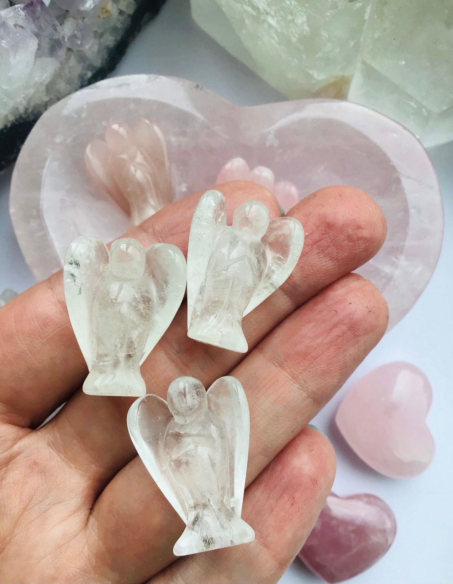 Clear Quartz Baby Angel