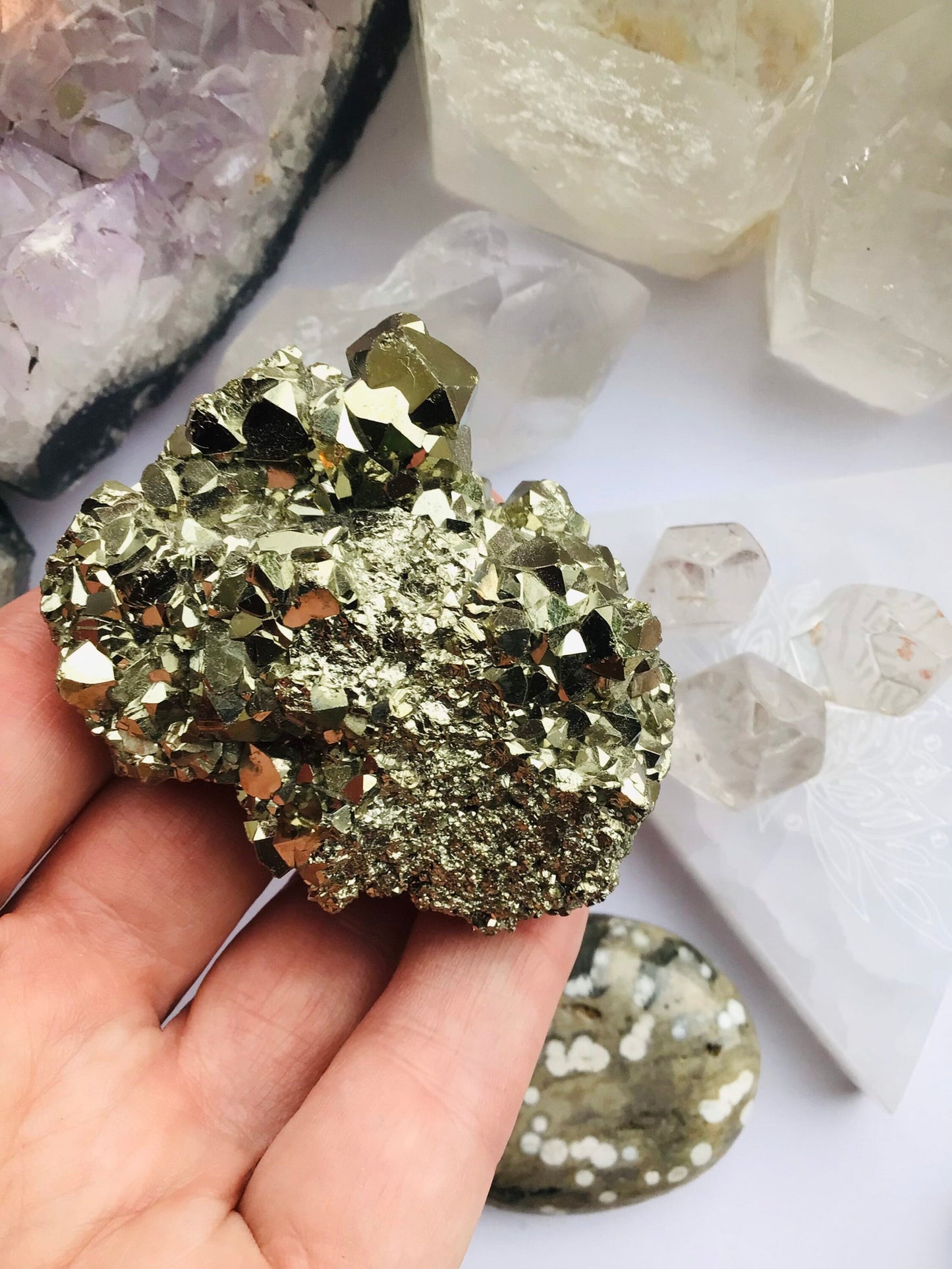 Pyrite Raw Chunks ( Fools Gold ) - High Grade Gold Pyrite Chunk