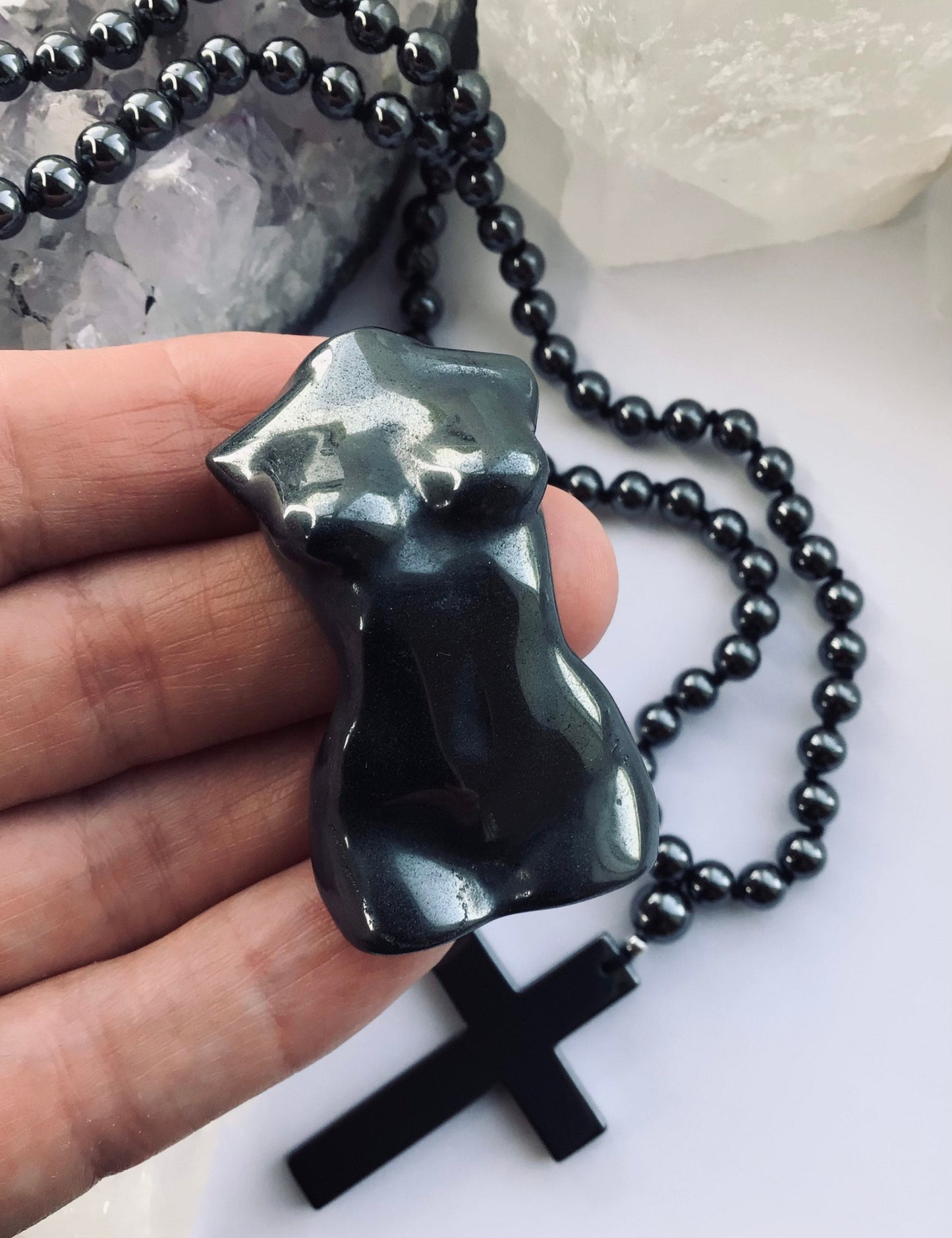 Hematite Goddess Crystal Body