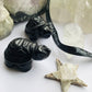 Black Obsidian Crystal Turtle  - Hand Carved Black obsidian Turtle