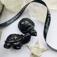 Black Obsidian Crystal Turtle  - Hand Carved Black obsidian Turtle