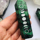 Ruby Zoisite Crystal Moon Phase Tower Point - Crystal Moon Phase Generator