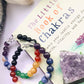 Chakra Healing Crystal Power Bracelet 8mm Beads - Chakra Power Bracelet