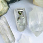 Solid Silver Quartz and Peridot Pendant