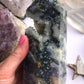 Moss Agate Druzy Point