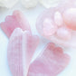 Rose Quartz Crystal Gua Sha Facial Massage Tool