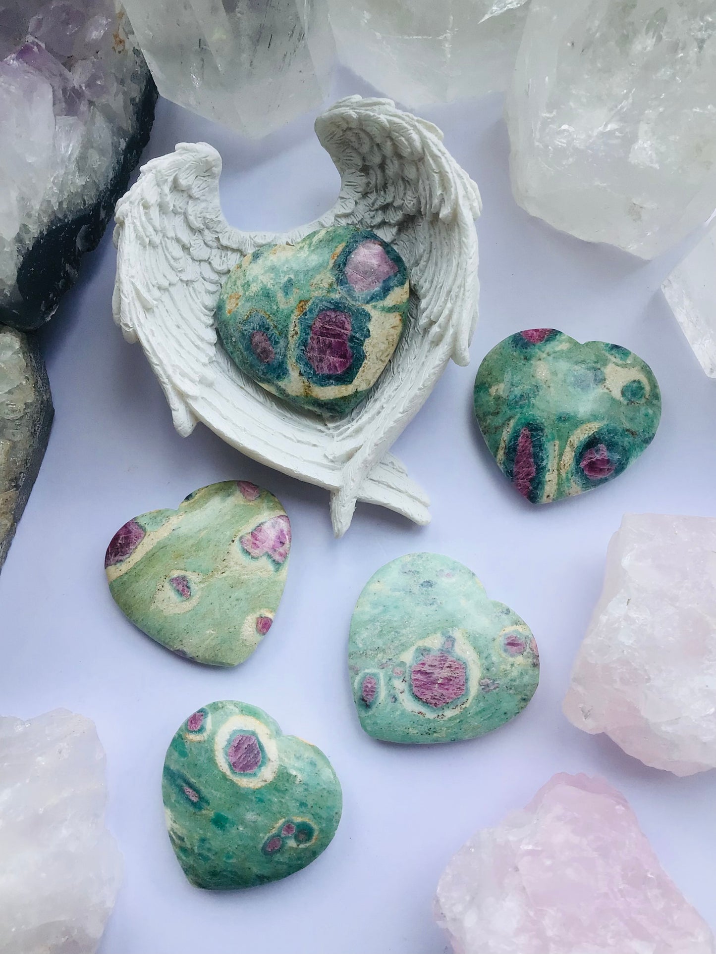 Ruby In Fuchsite Heart