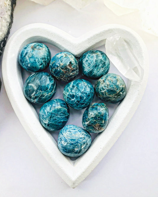 Blue Apatite Crystal Stress Ball