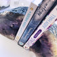 Amethyst Crystal Bookends