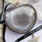 Amethyst Heart Crystal Druzy Polished Heart